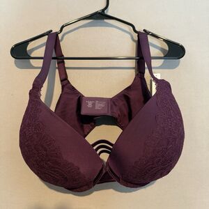 Soma Stunning Push Up Bra Lace 38G Blackberry Wine Womens Full Coverage New NWT